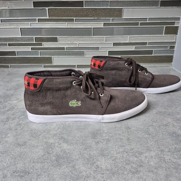 NWT Lacoste Sport Ampthill Brown Suede Chukka Boots Size 11 - Picture 5 of 16